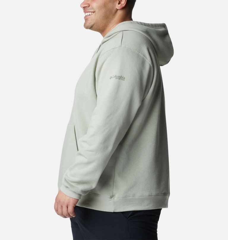 Men's Columbia PFG Triangle II Hoodie Grey | Plus Size CA-Y3L1C